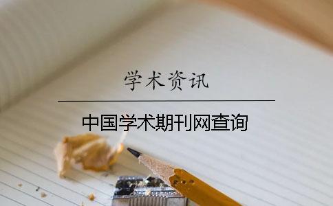 中國學(xué)術(shù)期刊網(wǎng)查詢